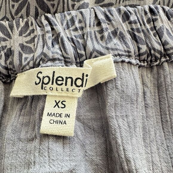 Splendid Ellen Crinkle Maxi Skirt Blue Satin‎ Pockets NEW WITH TAGS Size XS - Picture 10 of 12